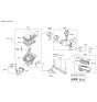 Diagram for Hyundai Equus Air Filter - 28113-3M500