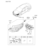 Diagram for 2018 Hyundai Sonata Headlight - 92102-C2500