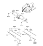Diagram for Hyundai Tiburon Wiper Arm - 98321-2C002