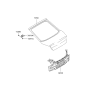 Diagram for Hyundai Tiburon Liftgate Hinge - 79770-2C001
