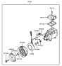 Diagram for Hyundai Tiburon A/C Clutch - 97641-39000