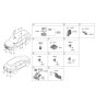 Diagram for Hyundai Santa Fe Parking Assist Distance Sensor - 99140-S2000