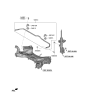 Diagram for Hyundai Santa Fe Sway Bar Bushing - 54813-B8000