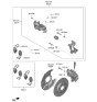 Diagram for Hyundai Brake Pad Set - 58302-S1A30