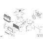 Diagram for Hyundai Elantra N Fan Shroud - 25350-IB600