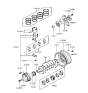 Diagram for 1993 Hyundai Elantra Harmonic Balancer - 23124-33010