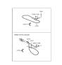 Diagram for 1992 Hyundai Elantra Accelerator Cable - 32790-28050