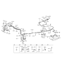 Diagram for 1993 Hyundai Elantra Brake Line - 58744-28300