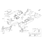 Diagram for 2015 Hyundai Azera Center Console Base - 84610-3V900-HZ