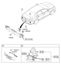 Diagram for Hyundai Azera Antenna - 95420-3V021