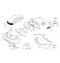 Diagram for Hyundai Azera Bumper - 86610-3V510