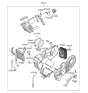 Diagram for 2011 Hyundai Veracruz Blend Door Actuator - 97942-3J000