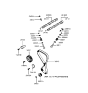 Diagram for Hyundai Timing Chain Tensioner - 24410-37100