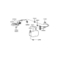 Diagram for Hyundai Azera Fuel Door Hinge - 79555-38000