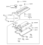 Diagram for Hyundai Sonata Oil Filler Cap - 26510-37100