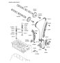 Diagram for Hyundai Azera Timing Chain - 24312-3C100