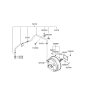 Diagram for Hyundai Sonata Brake Booster Vacuum Hose - 59130-3K000