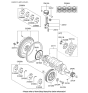 Diagram for 2005 Hyundai Sonata Crankshaft - 23111-3C130