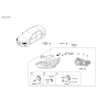Diagram for 2017 Hyundai Ioniq Light Socket - 92166-G2050