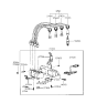 Diagram for 1997 Hyundai Elantra Ignition Coil - 27301-23003