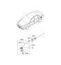 Diagram for Hyundai Azera Fuel Door Release Cable - 95720-3L000