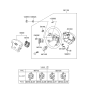 Diagram for Hyundai Azera Cruise Control Switch - 96700-3L001-B9