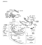 Diagram for 2010 Hyundai Azera Fog Light - 92201-3L000