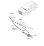 Diagram for 2022 Hyundai Genesis GV70 Wiper Blade - 98350-J7000