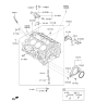 Diagram for 2014 Hyundai Santa Fe Crankshaft Seal - 21130-3C151