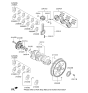 Diagram for 2016 Hyundai Santa Fe Crankshaft - 623R6-3CA0A