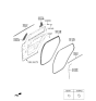 Diagram for Hyundai Nexo Door Seal - 83220-M5003