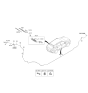 Diagram for Hyundai Nexo Wiper Linkage - 98700-M5001