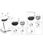 Diagram for Hyundai Venue Headlight - 92102-K2070