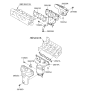 Diagram for Hyundai Azera Exhaust Manifold Gasket - 28521-3C702