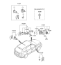 Diagram for Hyundai Santa Fe Shift Interlock Solenoid - 95860-2B000