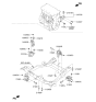Diagram for 2010 Hyundai Santa Fe Motor And Transmission Mount - 21830-2P400