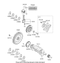 Diagram for Hyundai Crankshaft Thrust Washer Set - 21020-25150