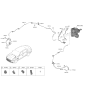 Diagram for Hyundai Genesis G80 Brake Line - 58731-T1600