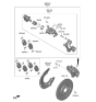 Diagram for 2021 Hyundai Genesis G80 Brake Disc - 58411-T1000