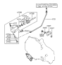 Diagram for Hyundai Tiburon Clutch Slave Cylinder - 41710-33A20