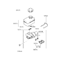 Diagram for Hyundai Sonata Brake Master Cylinder Reservoir - 58510-33201