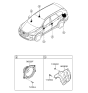 Diagram for 2018 Hyundai Santa Fe Car Speakers - 96330-2W000