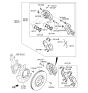 Diagram for 2019 Hyundai Santa Fe XL Brake Pad Set - 58101-2WA40