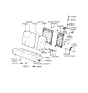 Diagram for 1994 Hyundai Scoupe Seat Cushion - 89150-23000