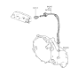 Diagram for 1994 Hyundai Scoupe Speedometer Cable - 94240-23105