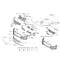 Diagram for 2022 Hyundai Sonata Parking Assist Distance Sensor - 99350-L1000-T2G
