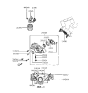 Diagram for 1994 Hyundai Sonata Oil Pressure Switch - 94750-32800