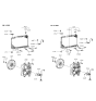 Diagram for Hyundai Sonata Radiator fan - 25231-33001