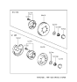 Diagram for 1995 Hyundai Sonata Wheel Hub - 52710-34600