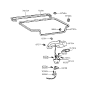 Diagram for 1993 Hyundai Sonata Tailgate Lock Actuator Motor - 81240-34010